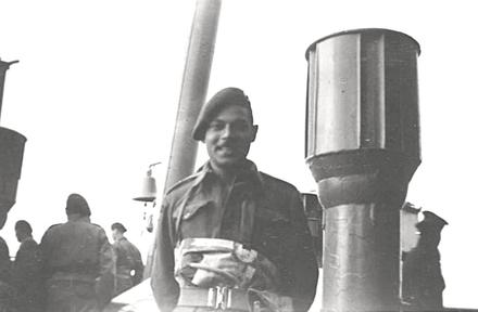 Mne. William Ledger 45RM Commando, H.M.S. Ben-My-Chree, 12 June 1945