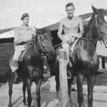 Bill Ledger 45 Cdo on the right and u/k, Fanling, Hong Kong, July 1946