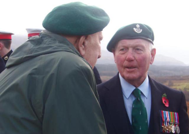 Harold Nethersole, No6 Cdo & Ernie Mason, No3 Cdo, Spean Bridge Remembrance Service
