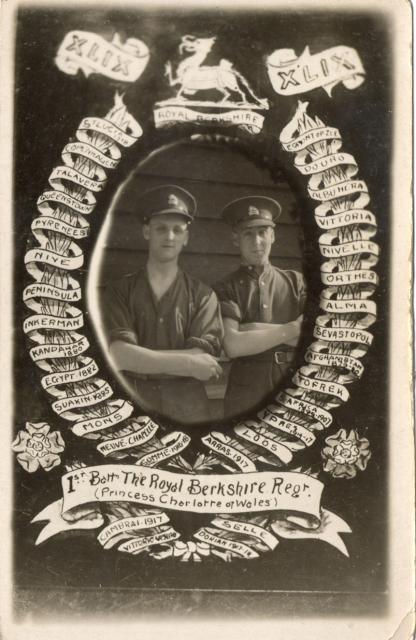 Len Justice and brother, Royal Berkshire Regt., July 1940