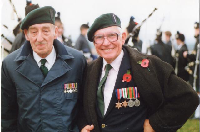 Tommy Parsons and Len Justice (left), both No.2 Commando