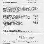 War Office letter re service of Captain Noble MC, No.5 Commando