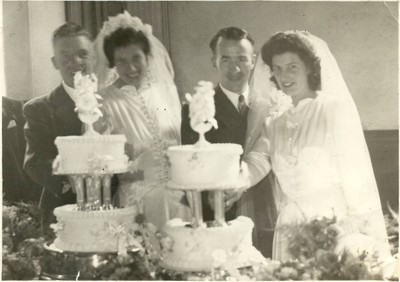 Thomas Irving (No.11 Cdo) and his wife Jeannie on the right