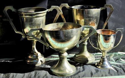Metropolitan Police Boxing trophies of LCpl Roderick Ovenden (No.4 Cdo)