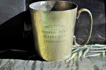 1943 boxing trophy of LCpl. Roderick Jospeh Ovenden (No.4 Commando)