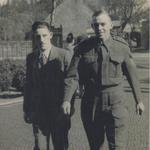 Sgt. Bob 'Shiner' Wright 46RM Commando (right) and his brother in law