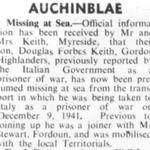 Newspaper report about Private Douglas Keith ('L' Detachment SAS)