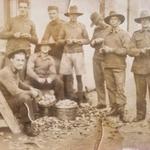 Robert Trusty (50ME Cdo) (2nd from left at back) and others in Crete Dec.1940