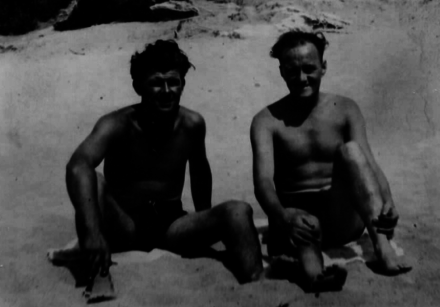 Arthur John Stonestreet (left) (formerly No.4 Cdo) Greece, Sept 1946