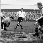 John 'Jock' Letham (46RM Cdo) in goal for Hereford United FC