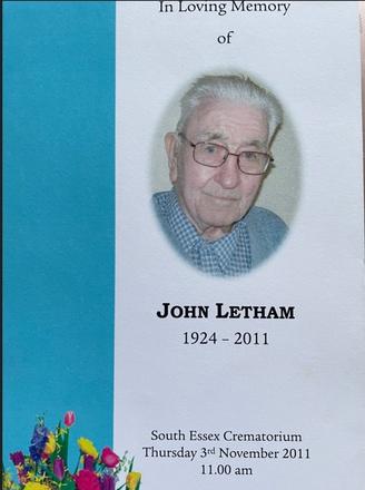 John 'Jock' Letham served in 46RM Commando