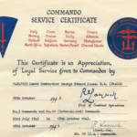 Commando Service Certificate for LBdr George Edward Jones