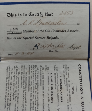 Old Comrades Association membership (2)