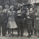 Christopher Stancombe (46RM Cdo) on his wedding day; best man Frank Langdale (46RM Cdo).