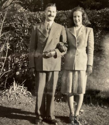 Arnold and Theresa Edmonds, Wooodbridge, November 1947