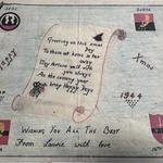 Xmas Card (2) from Mne Laurie  Page, 44RM Commando