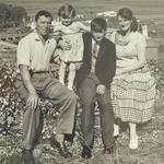 Wilfred Joseph Broderick (45RM Cdo), with his wife Rita, and their children Susan and Edward.