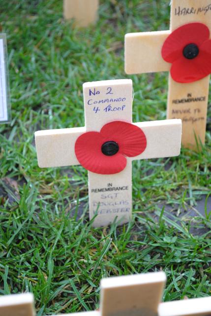 Cross for Sgt Douglas Webster No2 Commando 4 troop