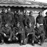 Mne. James Nevin (standing 3rd from right) and others. 43RM Commando.