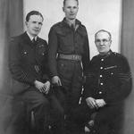 Mne. William Simpson, HOC (middle) with his father and cousin