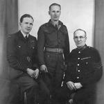 Mne. William Simpson, HOC (middle) with his father and cousin