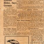 Daily record article on Lt. Barton DSO MC, No.2 Cdo., dated 13 July'44