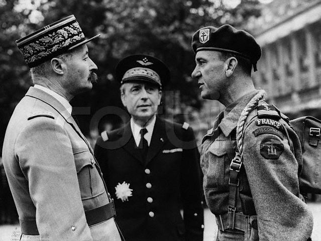 General Giraud, Admiral Muselier & Captaine de Corvette (Major) Phillipe Keiffer