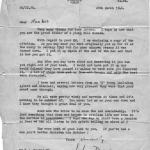 Letter to Sgt. Noakes MM 45RM Cdo.from Capt.John Day HQ Commando Group