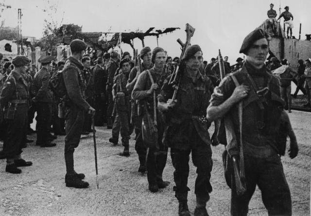 Some of No.2 Commando landing on Corfu 1944