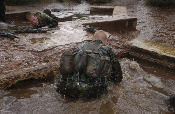Commando Sappers at the Water Tank