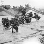 RM Commandos of HQ, 4th SS Brigade,  'Nan Red' sector of Juno Beach, St Aubin-sur-Mer