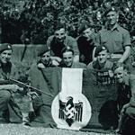 Ivor Turner and others at Fehmarnsund, 46RM Commando