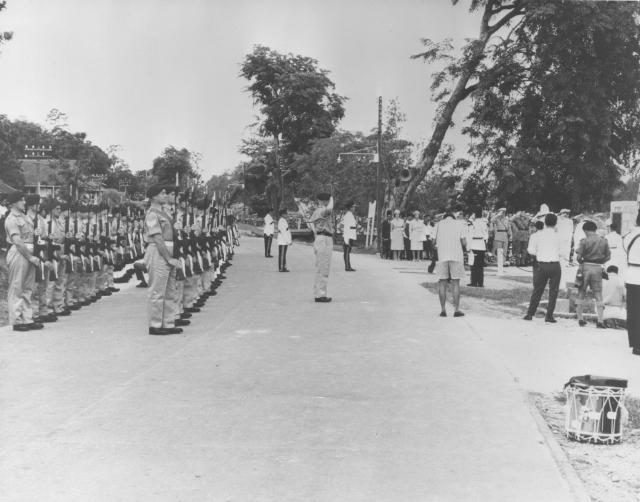 Guard of Honour at Limbang 3rd August 1963 (1)