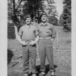 Sgt's. William Noakes MM and  Jack Sinclair, Malente,  Summer 1945