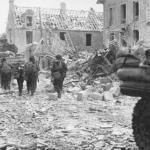 Cdos exiting Sword Beach, June 44