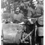 Mne. Andrew Norman Hill (in sidecar) and another