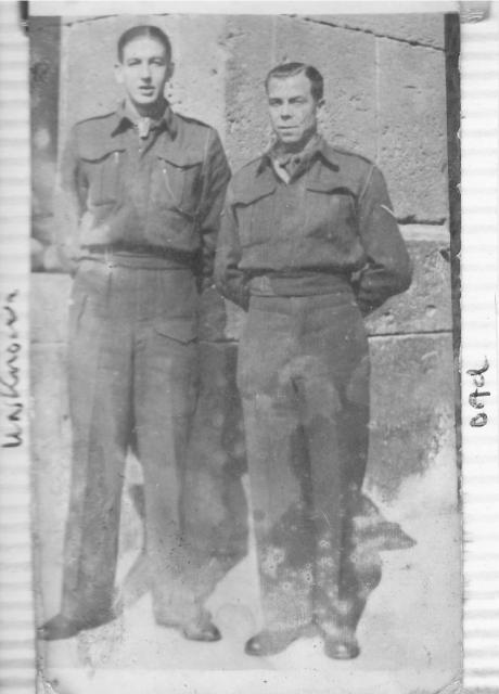 Albert Kenneth Smart, No.9 Commando (on the right) and unknown