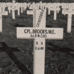 The grave of Corporal William Brooks 46 RM Cdo