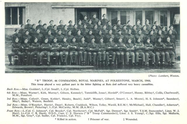 46RM Commando 'B' troop March 1944