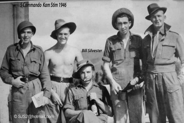 Pte McKeogh, Cpl Thomas Young, Pte's Bill Sylvester, Paddy Byrne, Leo Hatch