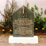 The 45 RM Cdo Monument Franceville after unveiling 7th June 1997