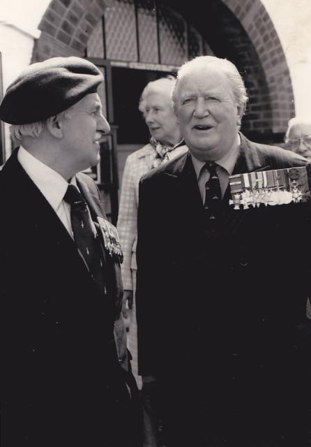 Henry Brown OBE and Brigadier Mills Roberts CBE, DSO, MC.