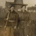 Pte Kenneth Darlington MM on the right and unknown