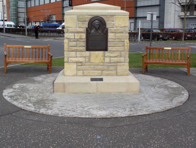 Memorial for Corporal Thomas Peck Hunter VC, 43RM Commando