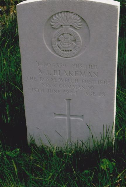 Fusilier Albert John Blakeman