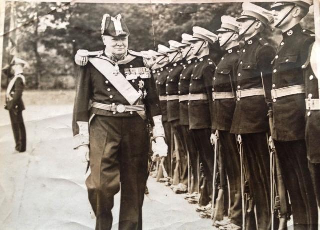451 C.S. Squad Guard of Honour for Winston Churchill at Depot Royal Marines,Deal