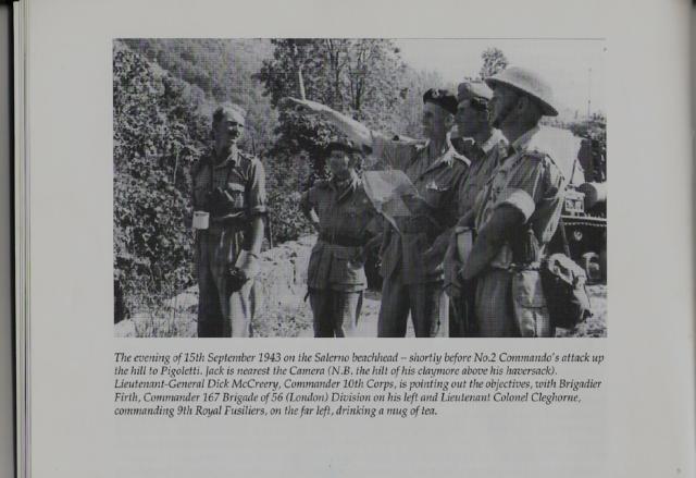 Lt Col. Jack Churchill and others, Salerno 15/9/1943 prior to attack on Pigoletti.
