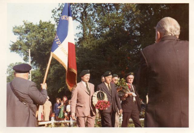 William Jones No.4 Cdo and other Veterans march in France  c.1970's