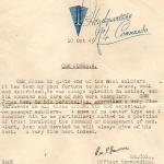 Testimonial for CSM Jones No.4 Cdo.from his Commanding Officer