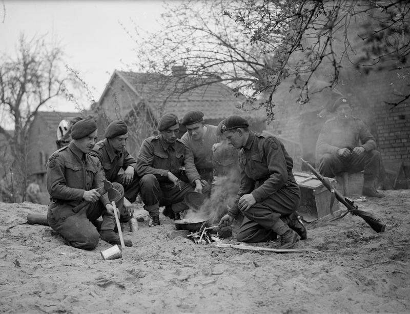 45 RM Commando 'C' tp at Drevenack after Wesel